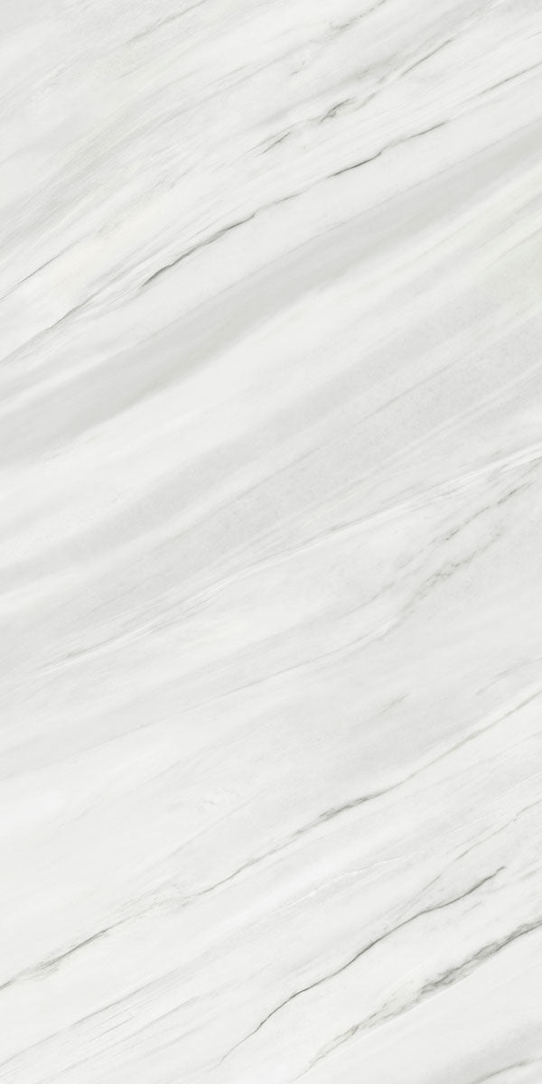 Deluxe Bianco Lasa Marble Effect Porcelain Tile 60x120cm Pattern