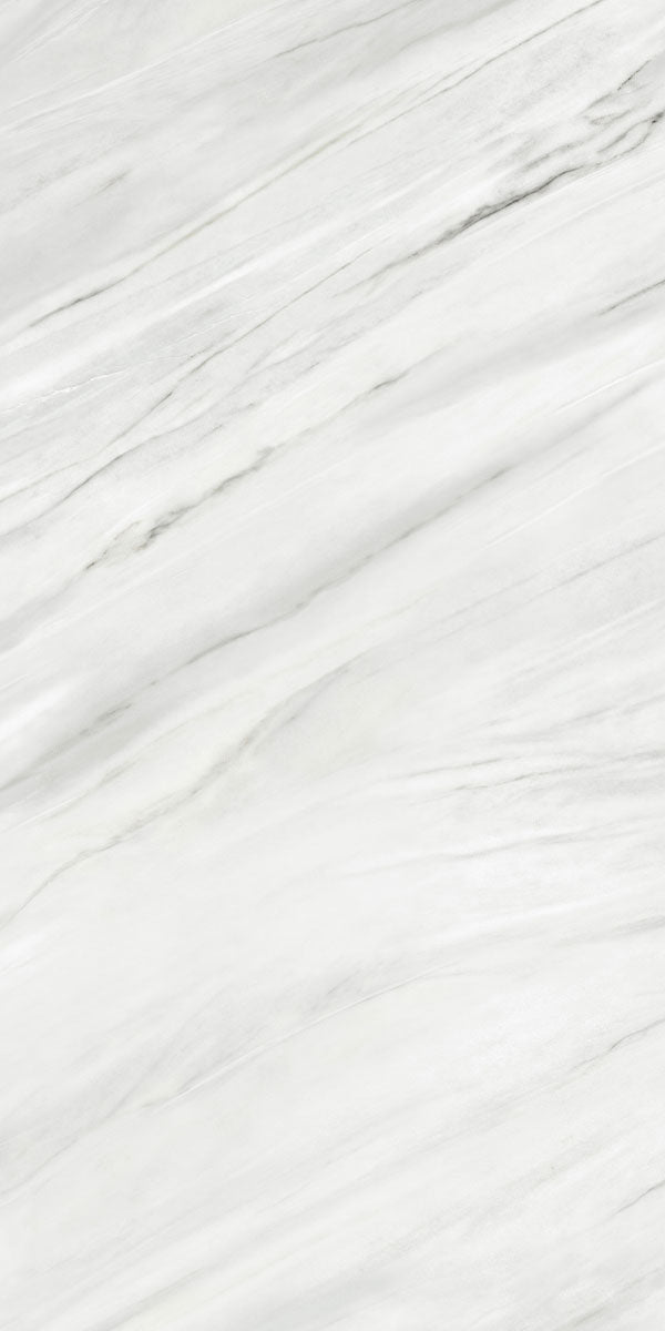 Deluxe Bianco Lasa Marble Effect Porcelain Tile 60x120cm Pattern