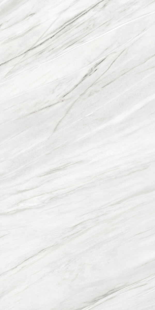 Deluxe Bianco Lasa Marble Effect Porcelain Tile 60x120cm Pattern