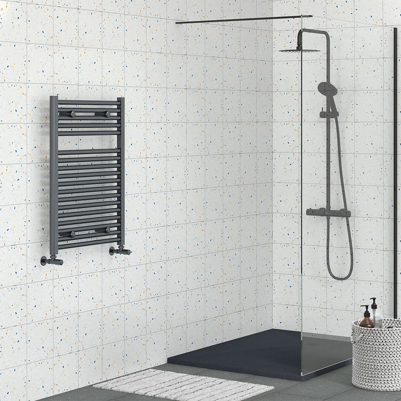 Deluxe Enzo Heated Towel Rail 800x600 Anthracite