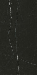 Deluxe Nero Marquinia Marble Effect Porcelain Tile 60x120cm Pattern