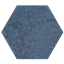 Fiori Azul Hexagonal Porcelain Tile Matt