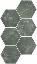 Fiori Esmeralda Decor Hexagonal Porcelain Tile Matt
