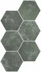 Fiori Esmeralda Decor Hexagonal Porcelain Tile Matt