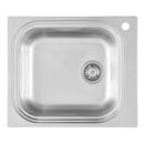 Foster Big Bowl Kitchen Sink 590x500mm Right Side Waste Brushed Stainless Steel