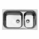 Foster Big Bowl Kitchen Sink with Drainer Bowl 860x500mm Left Handed Brushed Stainless Steel