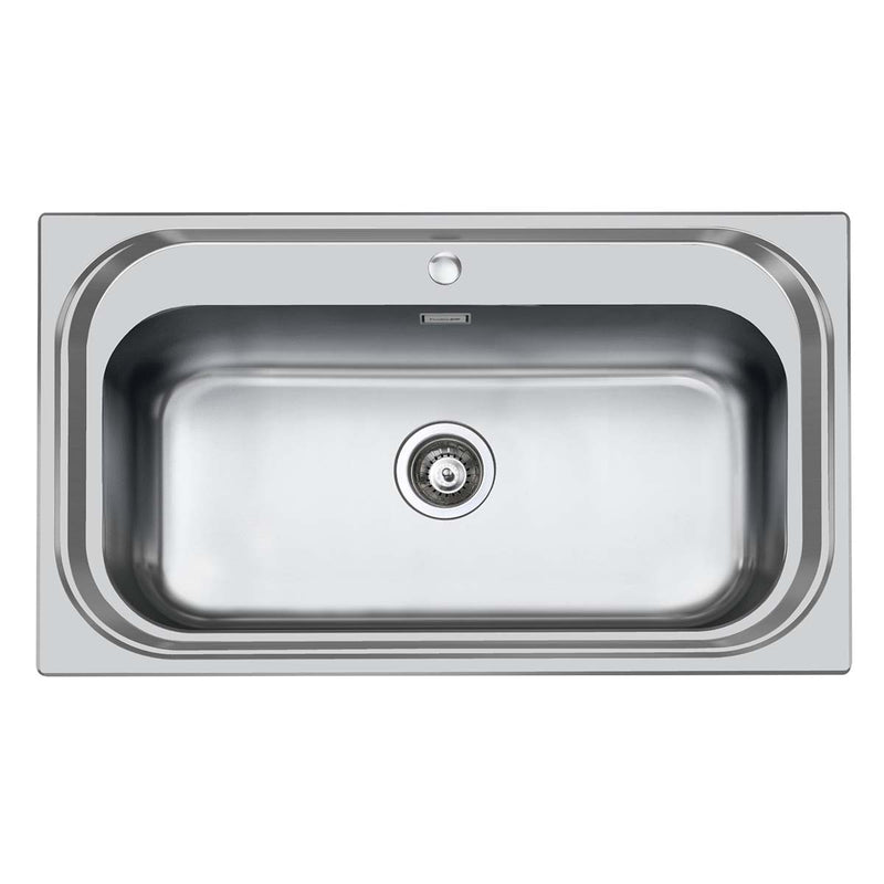 Foster S1000 Kitchen Sink 726x350mm Brushed Stainless Steel 3.5 inch waste