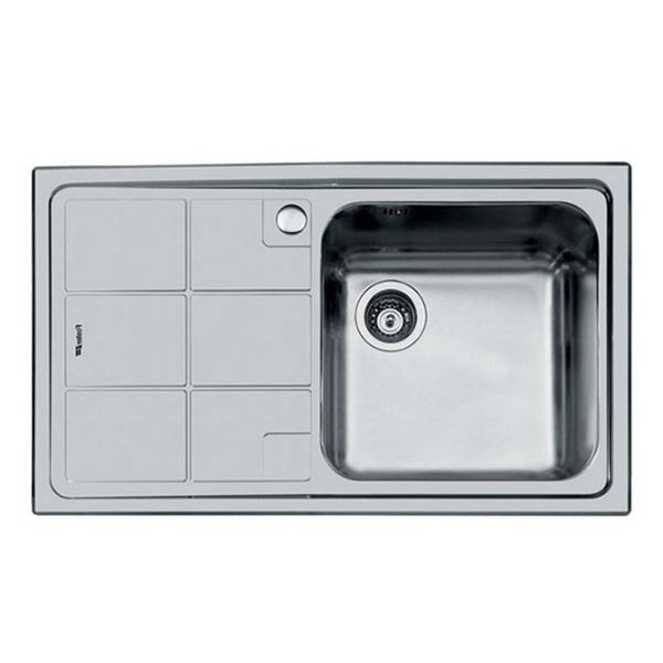 Foster S3000 Kitchen Sink with Draining Board Brushed Stainless Steel Left Handed