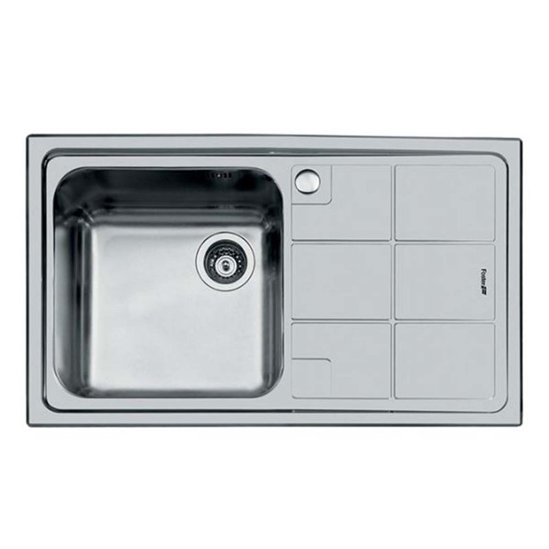 Foster S3000 Kitchen Sink with Draining Board Brushed Stainless Steel Right Handed