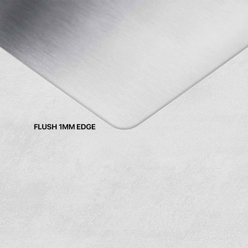 Foster S4001 Double Kitchen Sink Brushed Stainless Steel 750x400mm Flush Edge 1mm