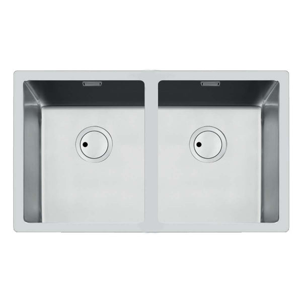 Foster S4001 Double Kitchen Sink Brushed Stainless Steel 750x400mm