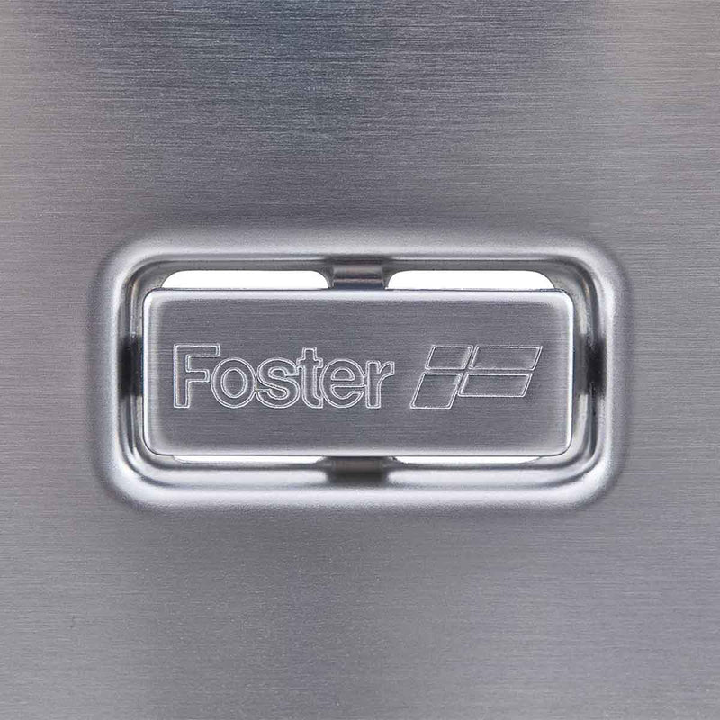 Foster Skin Double Kitchen Sink 750 Brushed Stainless Steel Close Up