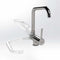 Foster drop single lever kitchen tap chrome collapsible barrel