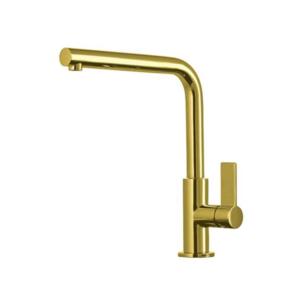 Foster omega single lever kitchen tap gold pvd