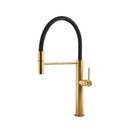 Foster skin single lever kitchen tap gold pvd