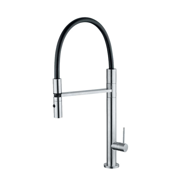 Foster tube single lever kitchen tap 316 stainless steel