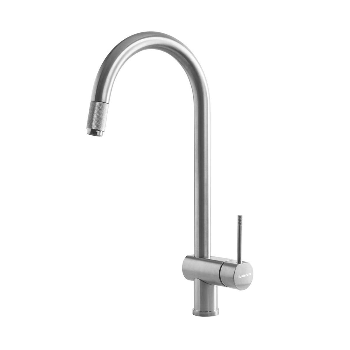 Foster volta aesthetica single lever kitchen tap stainless steel brushed in line