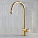 Foster volta aesthetica single lever kitchen tap gold pvd feature