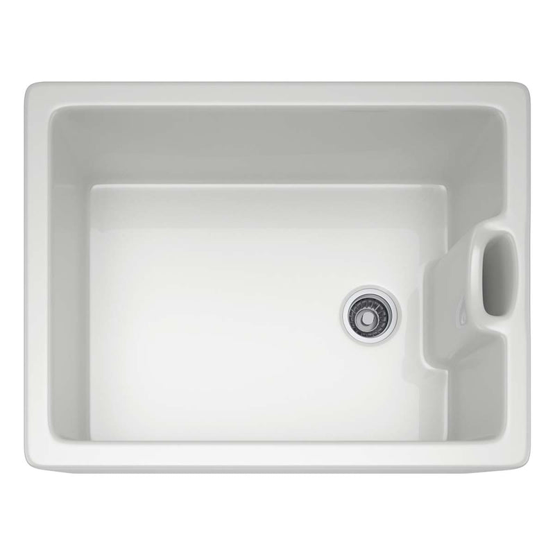 Franke Belfast BAK 710 kitchen sink ceramic gloss white 595x455mm