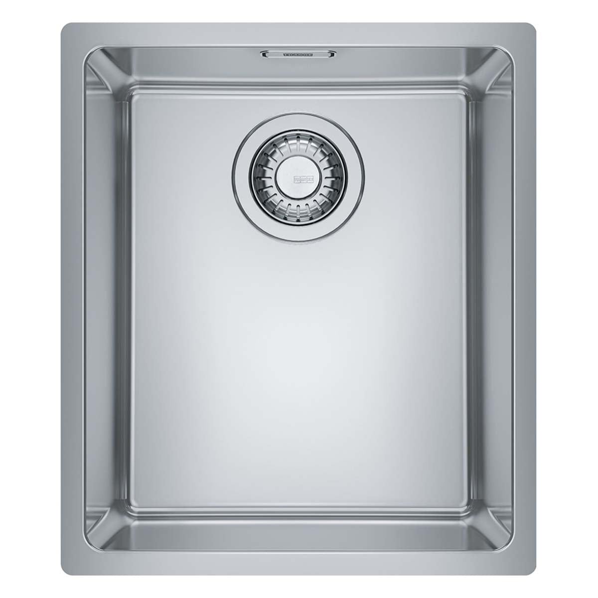 Franke Box Single Bowl Top Mounted Kitchen Sink 380x440mm Brushed Stainless Steel