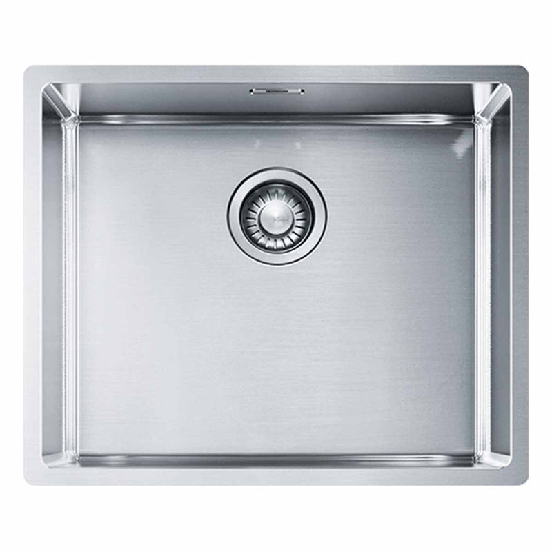 Franke Box Single Bowl Under and Top Mounted Kitchen Sink 540x450mm Brushed Stainless Steel