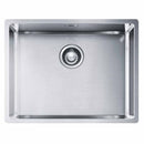 Franke Box Single Bowl Under and Top Mounted Kitchen Sink 580x450mm Brushed Stainless Steel