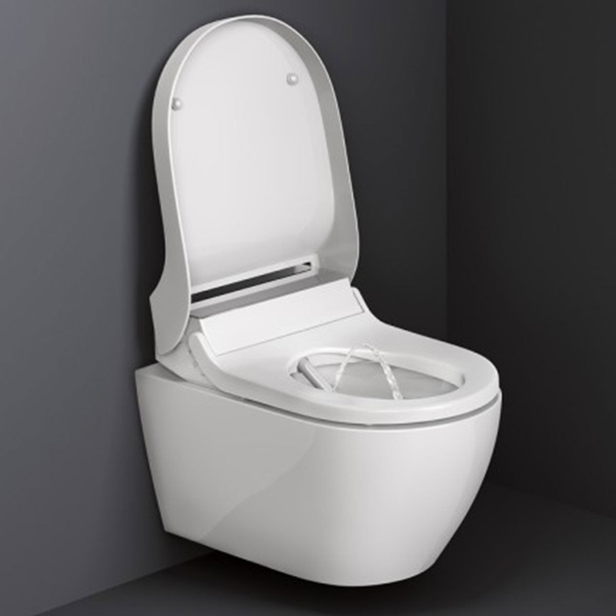 Geberit AquaClean Tuma Comfort Rimless Wall Hung WC Pan With Soft Close Toilet Seat