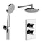 Gessi Dual Outlet Thermostatic Shower Valve with Handset and Overhead