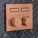 Gessi Hifi compact 2 way shower valve copper brushed lifestyle