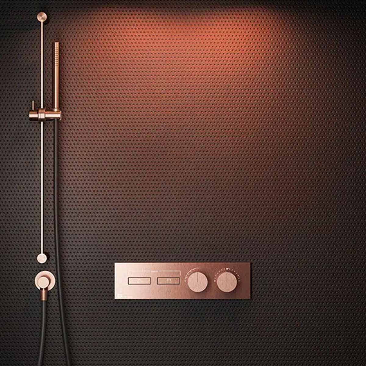 Gessi Hifi linear 2 way shower valve copper brushed lifestyle