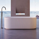 Granlusso Francesca Freestanding Fluted Stone Bath 1700x750mm