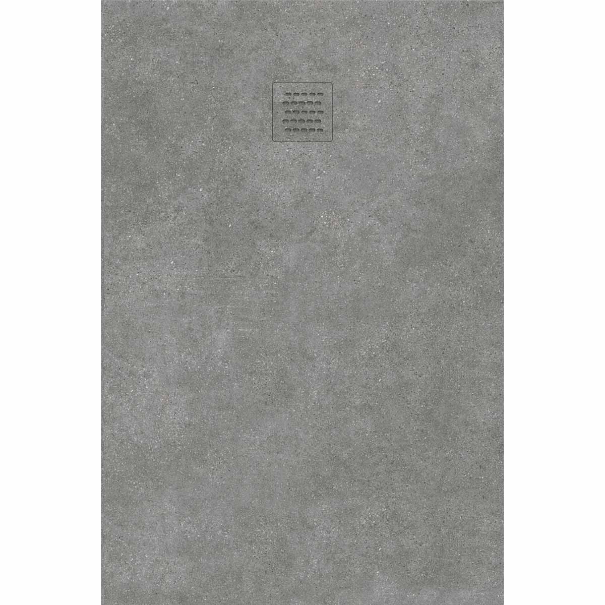Granlusso Imagine Slate Effect Shower Tray 1200x900mm Ash Concrete