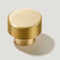 Grooved Brushed Brass Knobs
