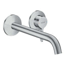Hansgrohe Axor One Wall Mounted 2 Hole Basin Mixer Tap Brushed Chrome