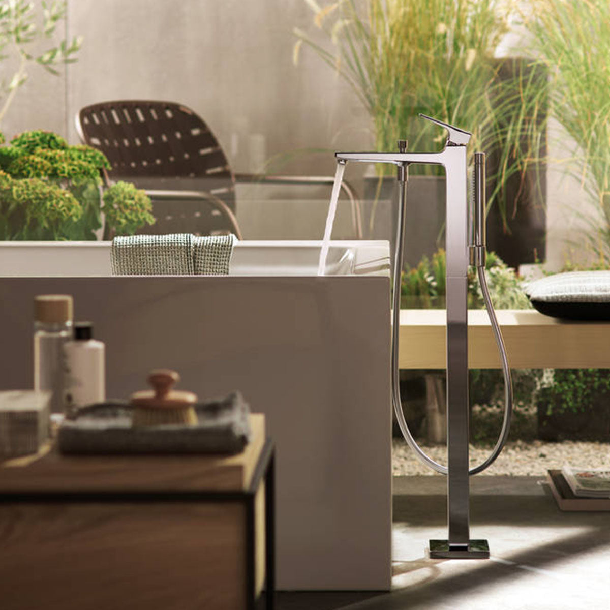 Hansgrohe Metropol Single Lever Floorstanding Bath Shower Mixer Chrome