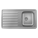 Hansgrohe S41 S4111 F340 top flush mounted kitchen sink drainboard 895x485mm