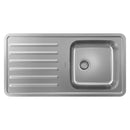 Hansgrohe S41 S4111 F400 top flush mounted kitchen sink drainboard 995x485mm