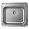 Hansgrohe S41 S412 F500 top flush mounted 2 hole single bowl kitchen sink 570x510mm