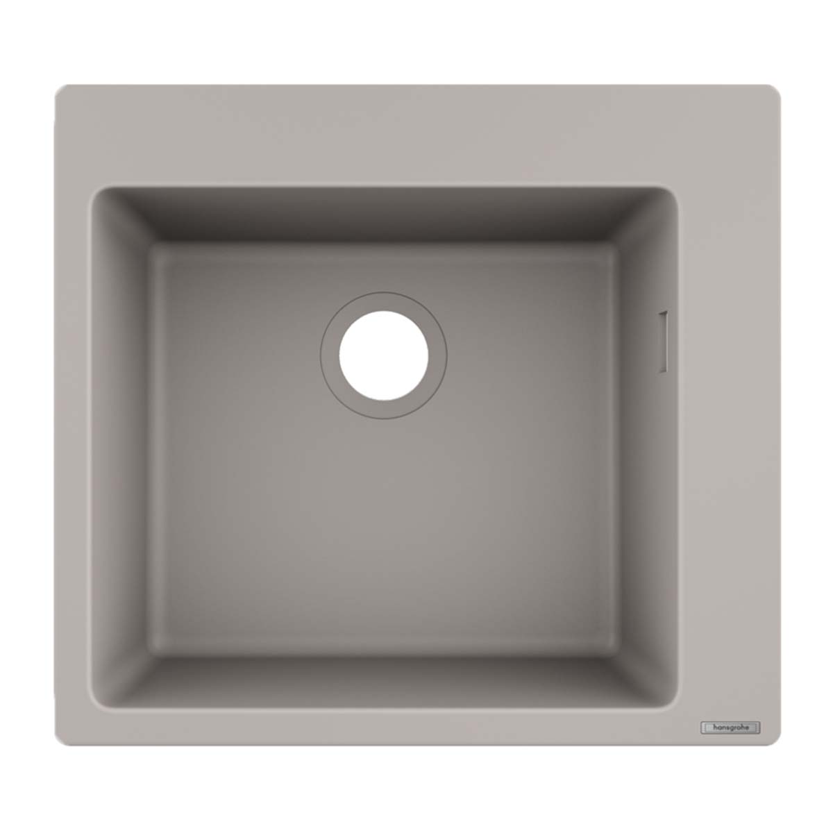 Hansgrohe S51 S510 F450 Single Bowl Kitchen Sink SilicaTec concrete grey 540x490mm