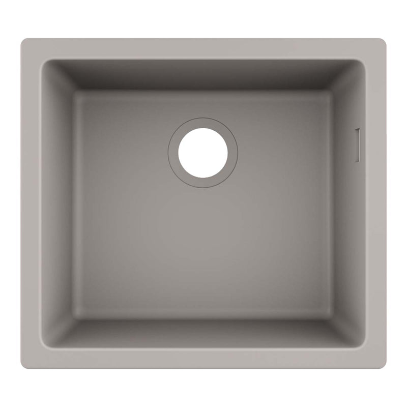 Hansgrohe S51 U510 U450 Single Bowl Undermounted Kitchen Sink SilicaTec concrete grey 448x398mm
