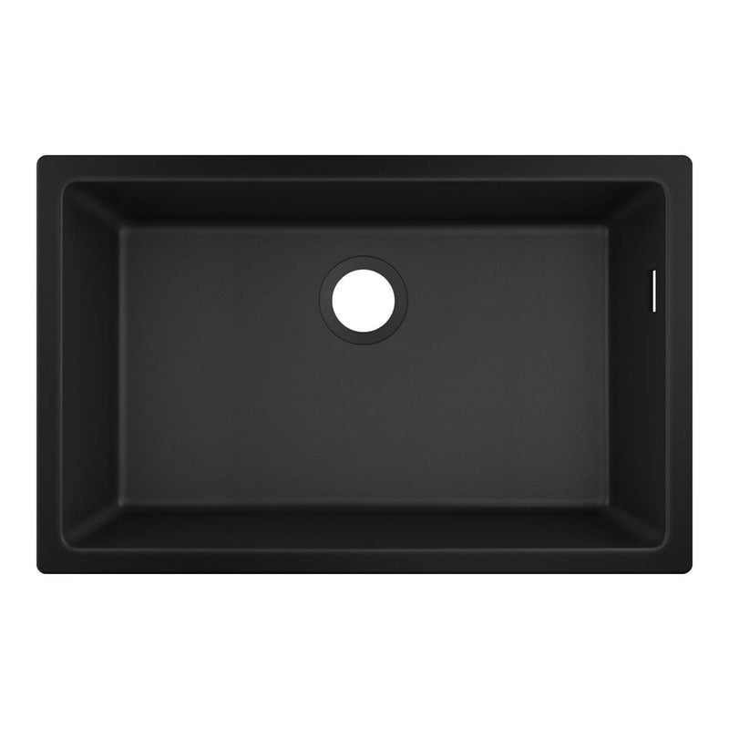 Hansgrohe S51 U510 U450 Single Bowl Undermounted Kitchen Sink SilicaTec graphite black 710x450mm