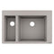 Hansgrohe S510 F635 1.5 Bowl Kitchen Sink SilicaTec concrete grey 750x490mm