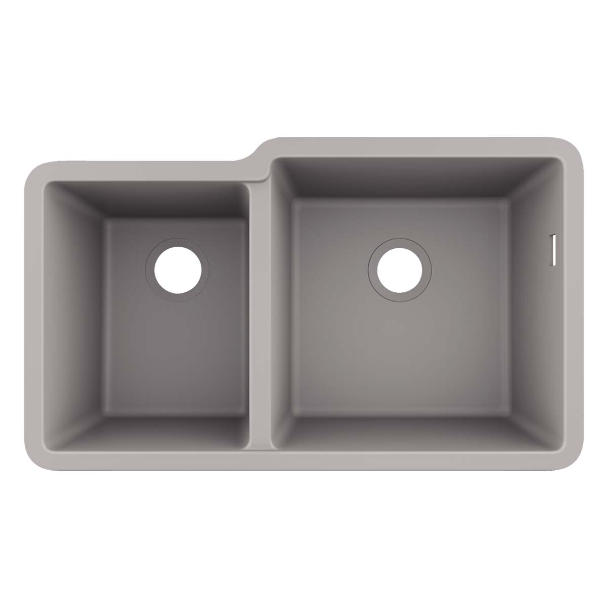 Hansgrohe S510 U760 1.5 Bowl Kitchen Sink SilicaTec concrete grey 820x485mm