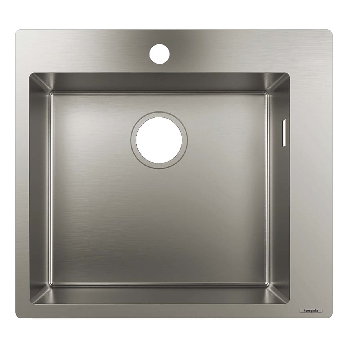 Hansgrohe S71 S712 F450 top flush mount 1 hole Single Bowl Kitchen Sink Stainless Steel 530x480mm