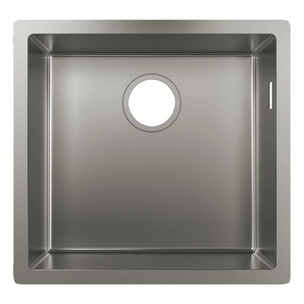 Hansgrohe S71 S719 U400 Undermount Single Bowl Kitchen Sink Stainless Steel 398x398mm