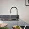 Hansgrohe Talis M54 single lever kitchen mixer 220 with pull out spray matt black feature