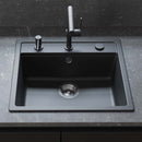 Hansgrohe Talis M54 single lever kitchen mixer 270 with swivel spout and pullout spray matt black feature 2