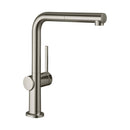 Hansgrohe Talis M54 single lever kitchen mixer 270 with swivel spout and pullout spray stainless steel