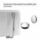 Heritage Buckingham Cast Iron Bath Exposed Bath Push Button Waste Overflow Kit