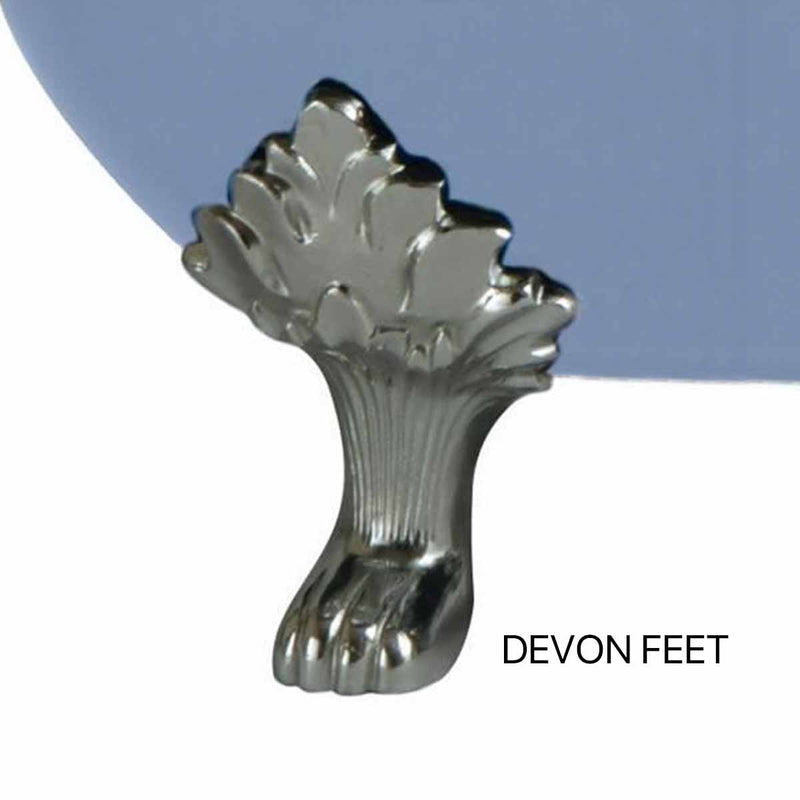 Heritage Devon Double Ended Cast Iron Freestanding Slipper Bath Feet